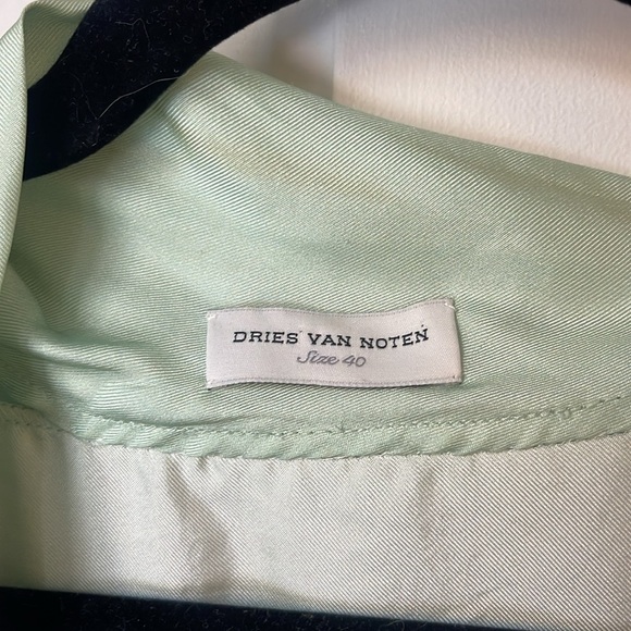 Dries Van Noten Silk Blouse Top Tank Ombre Cowl Neck Size 40 Sleeveless - Picture 3 of 7